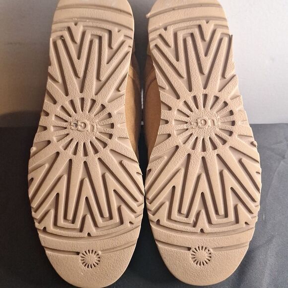 UGG Bethany chestnut suede lace up booties boots shoes size 5 - Picture 6 of 7